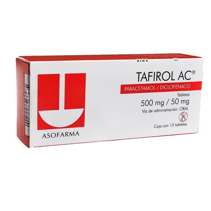 TAFIROL AC 500/50 MG TAB C/15