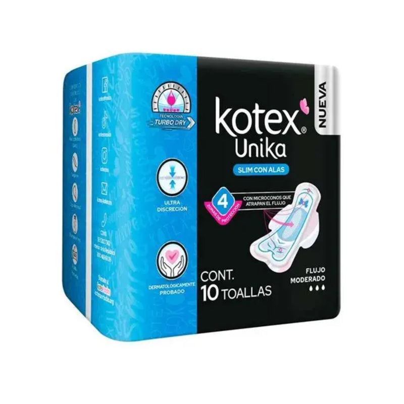 UNIKA KOTEX ULTA DELGADA C/CO ALLAS TULLAS C/10