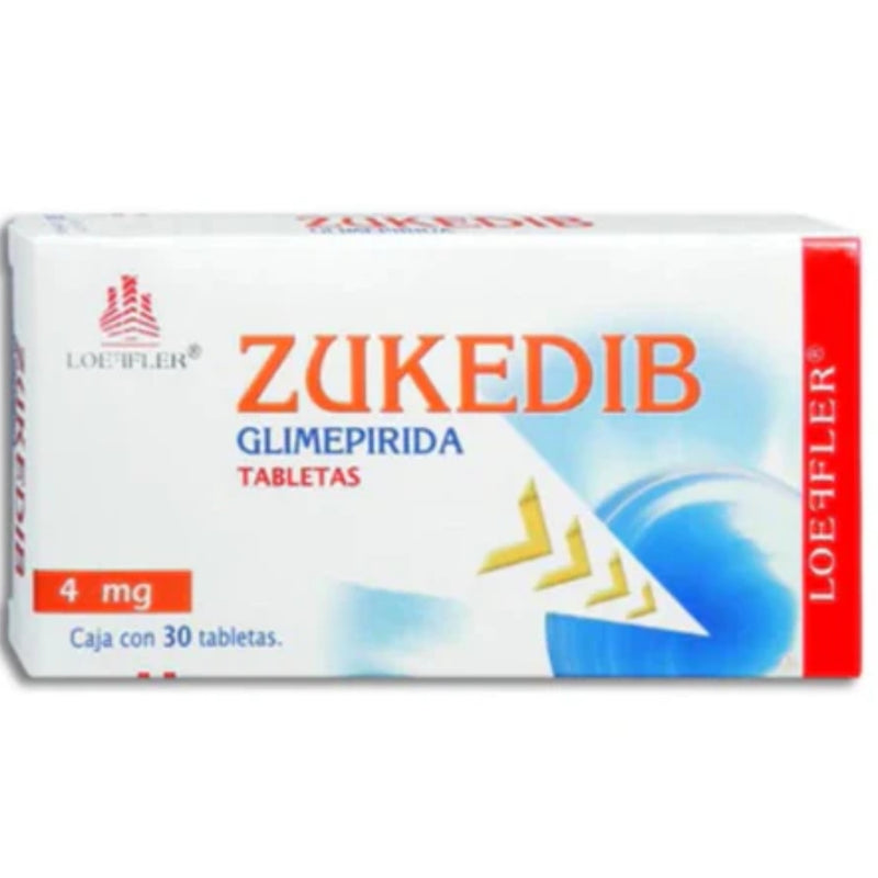 ZUKEDIB 4 MG TAB C/30 (GLIMEPIRIDA) GI