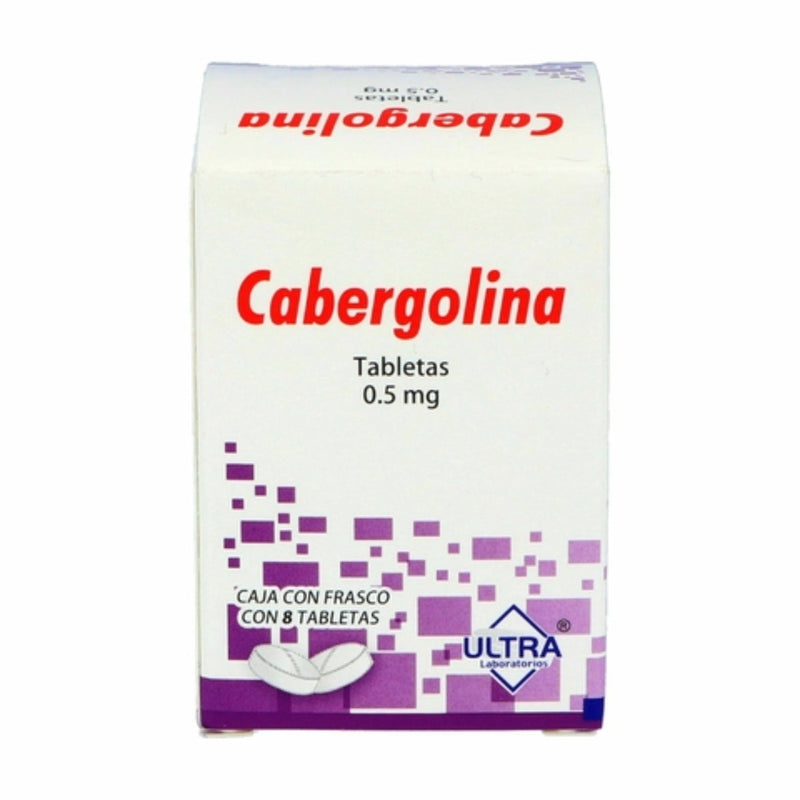 CABERGOLINA 0.5 MG TAB C/8 ULTRA GI