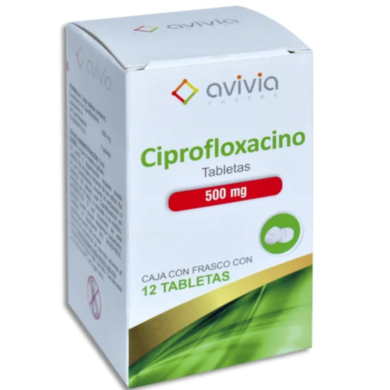 CIPROFLOXACINO 500 MG TAB C/12 AVIVIA GI