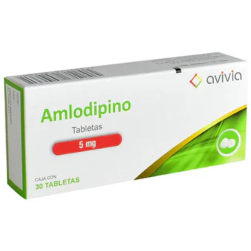 AMLODIPINO 5 MG TAB C/30 AVIVIA GI