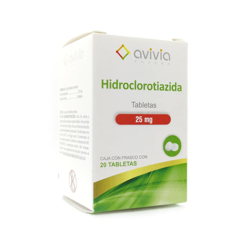 HIDROCLOROTIAZIDA 25 MG TAB C/20 AVIVIA GI