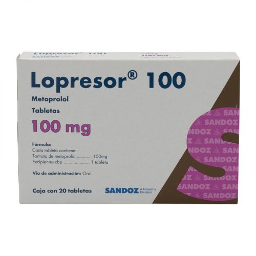 LOPRESOR 100 MG TAB C/20