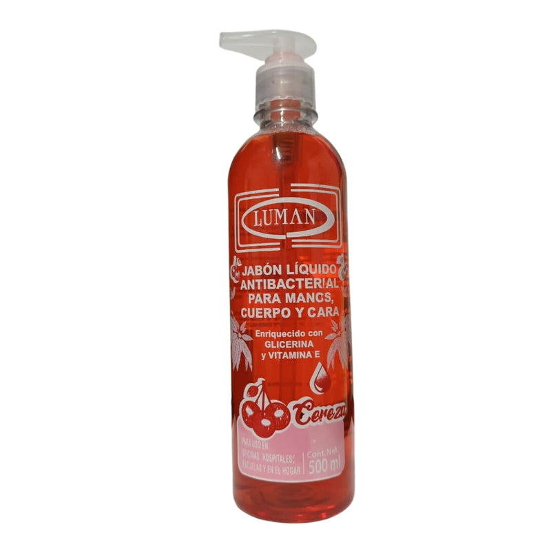 LUMAN JABON LIQ ANTIBACTERIAL CEREZA 500 ML