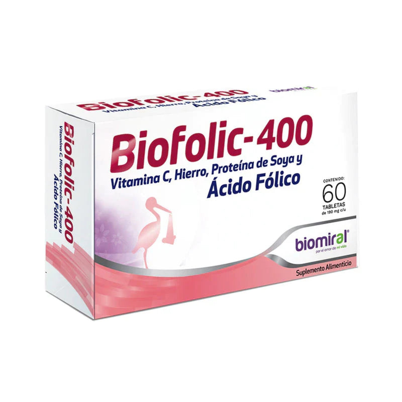 BIOFOLIC 400 SUP ALIM TAB C/60 BIOMIRAL GI