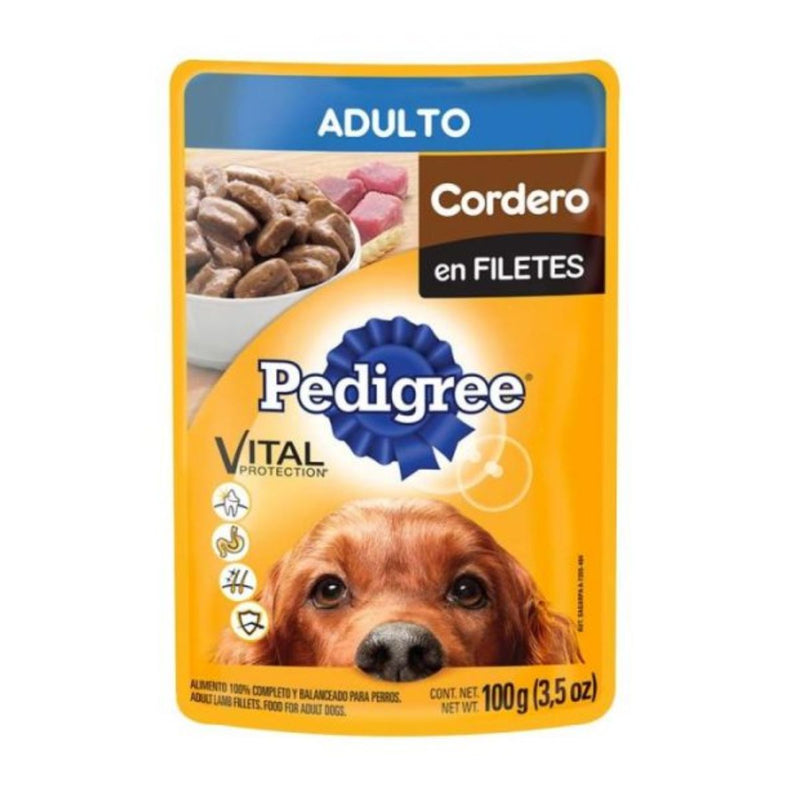 PEDIGREE ADULTO CORDERO 100 GR