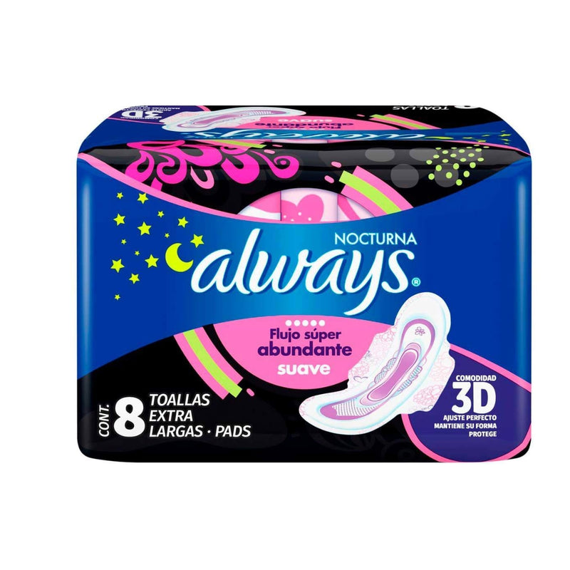 ALWAYS NOCHE EXTRA LARGA C/ALAS C/8 CS4+1