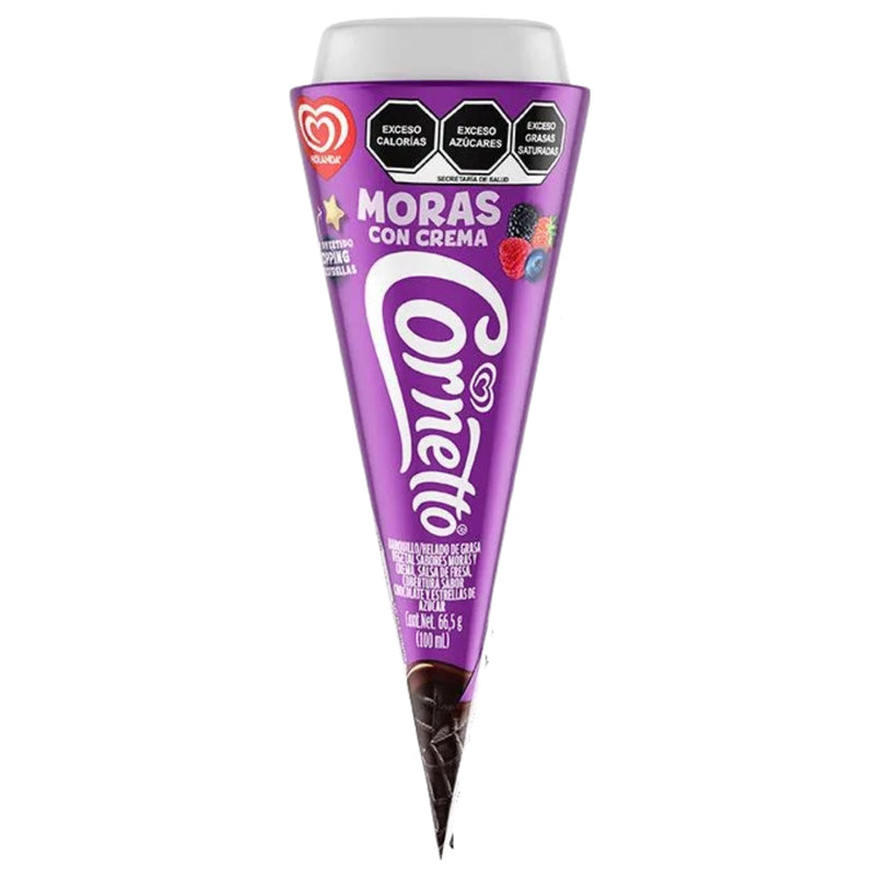 HOLANDA CORNETTO MORAS CON CREMA 100 ML