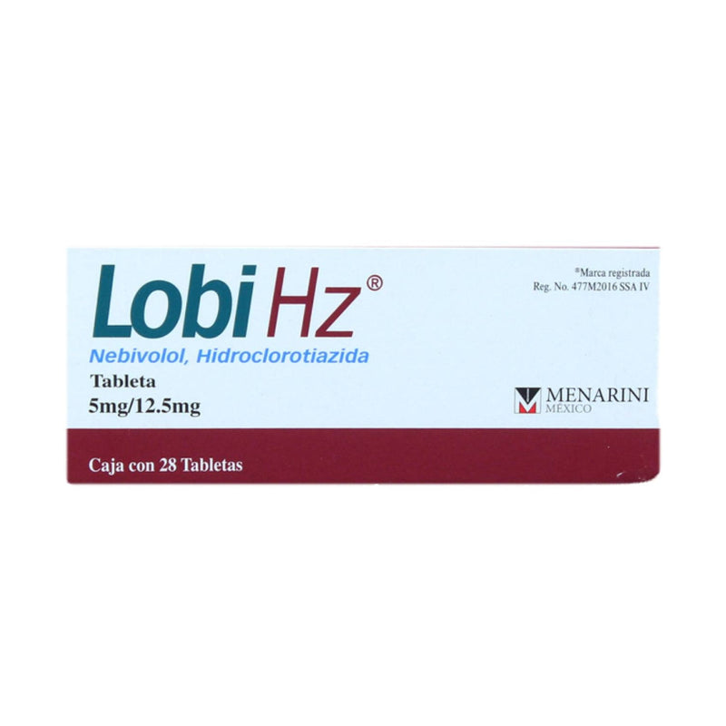 LOBI HZ 5 MG/ 12.5 MG TAB C/28