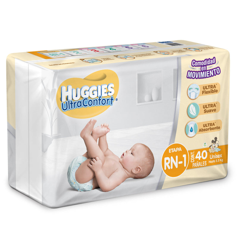 HUGGIES ULTRA CONFORT RN 1 C/40