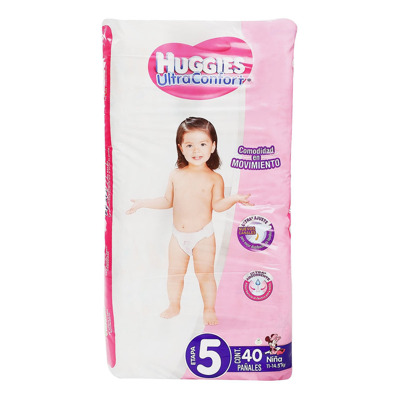 HUGGIES ULTRA NIÑA 5 C/40