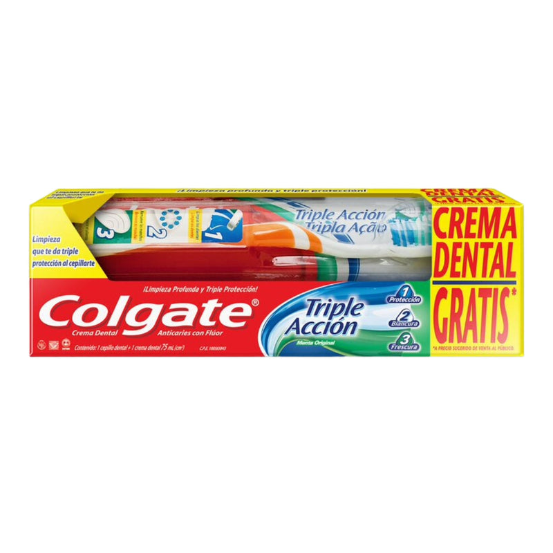 COLGATE CEPILLO TRIPLE ACCION + PASTA DENTAL