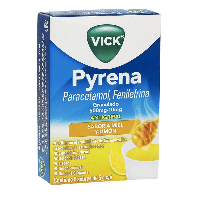 VICK PYRENA G MIEL/LIMON 5 GR SOB C/5