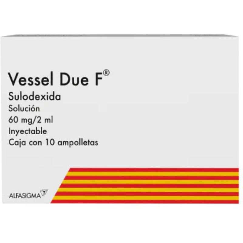 VESSEL DUE F 60 MG/2 ML SOL INY AMP C/10