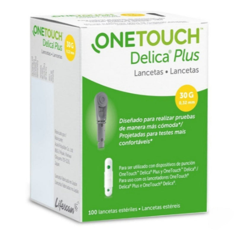 ONE TOUCH DELICA LANCETAS C/100