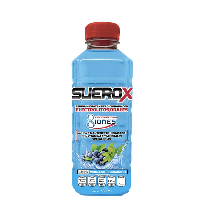 SUEROX MORA AZUL/HIER 630ML 3 X $55.00