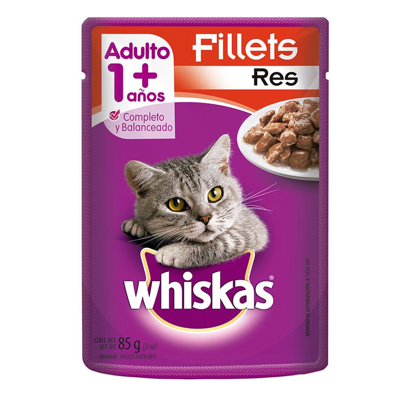 WHISKAS TROZOS S/ RES 85 GR
