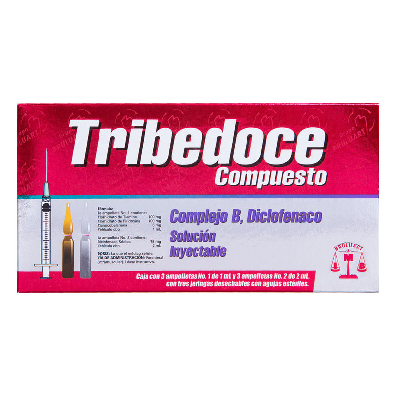 TRIBEDOCE COMPUESTO SOL INY C/3 GI