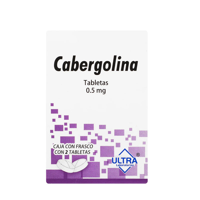 CABERGOLINA 0.5 MG TAB C/2 ULTRA GI